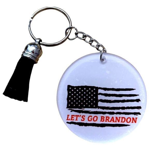 Let’s Go Brandon American Flag Keychain - Picture 1 of 1